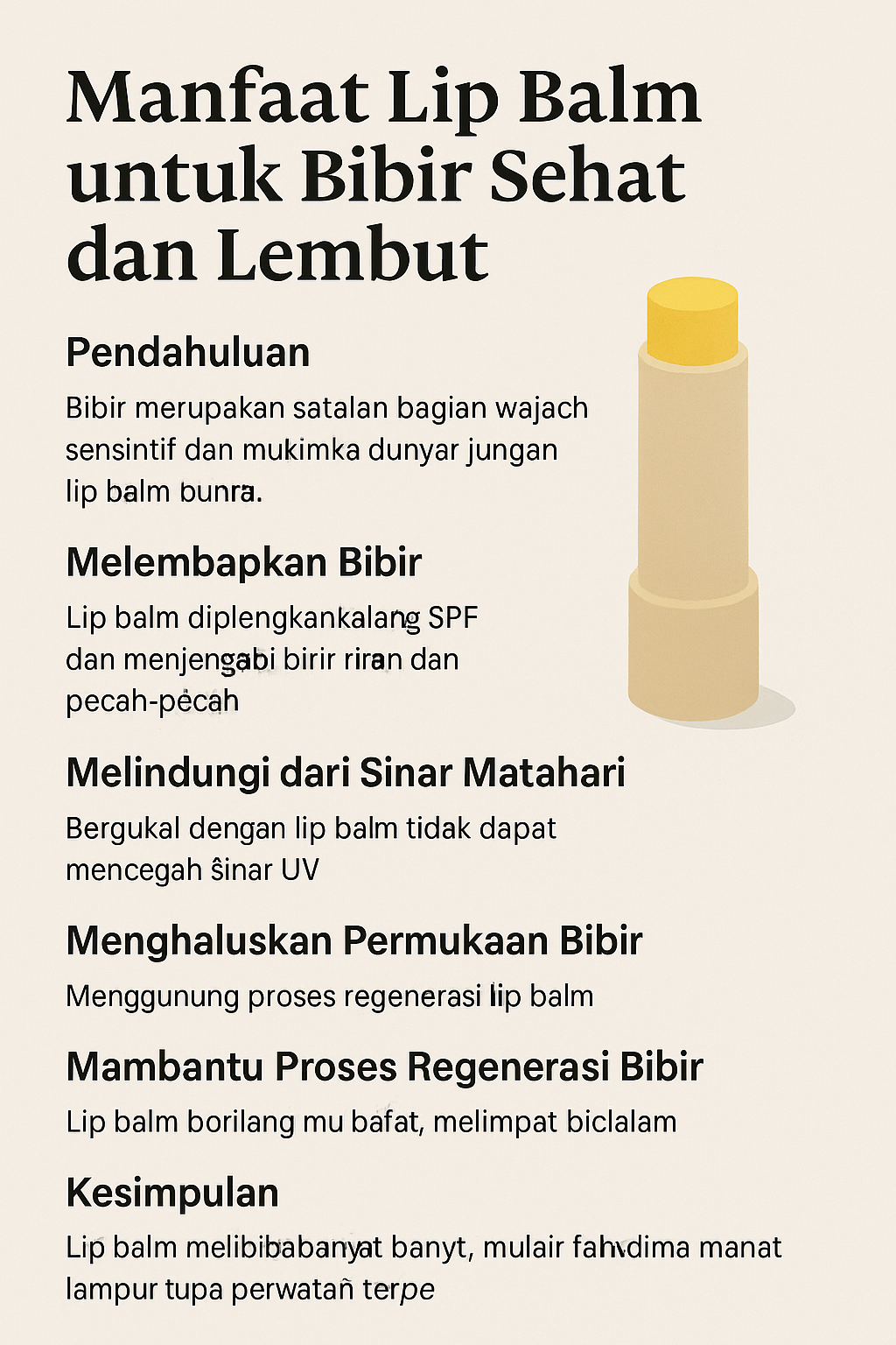 Manfaat Lip Balm