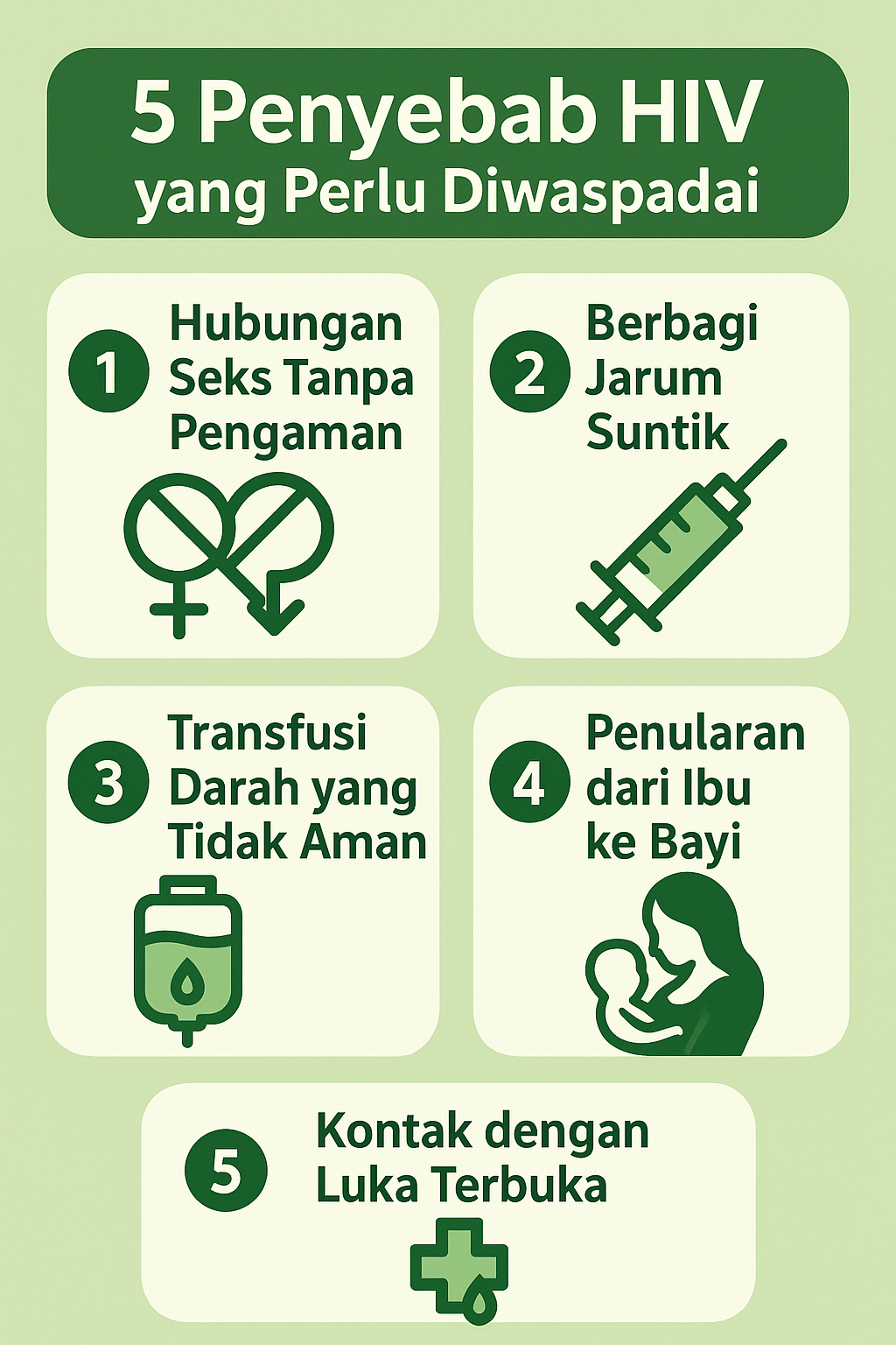 5 Penyebab HIV !