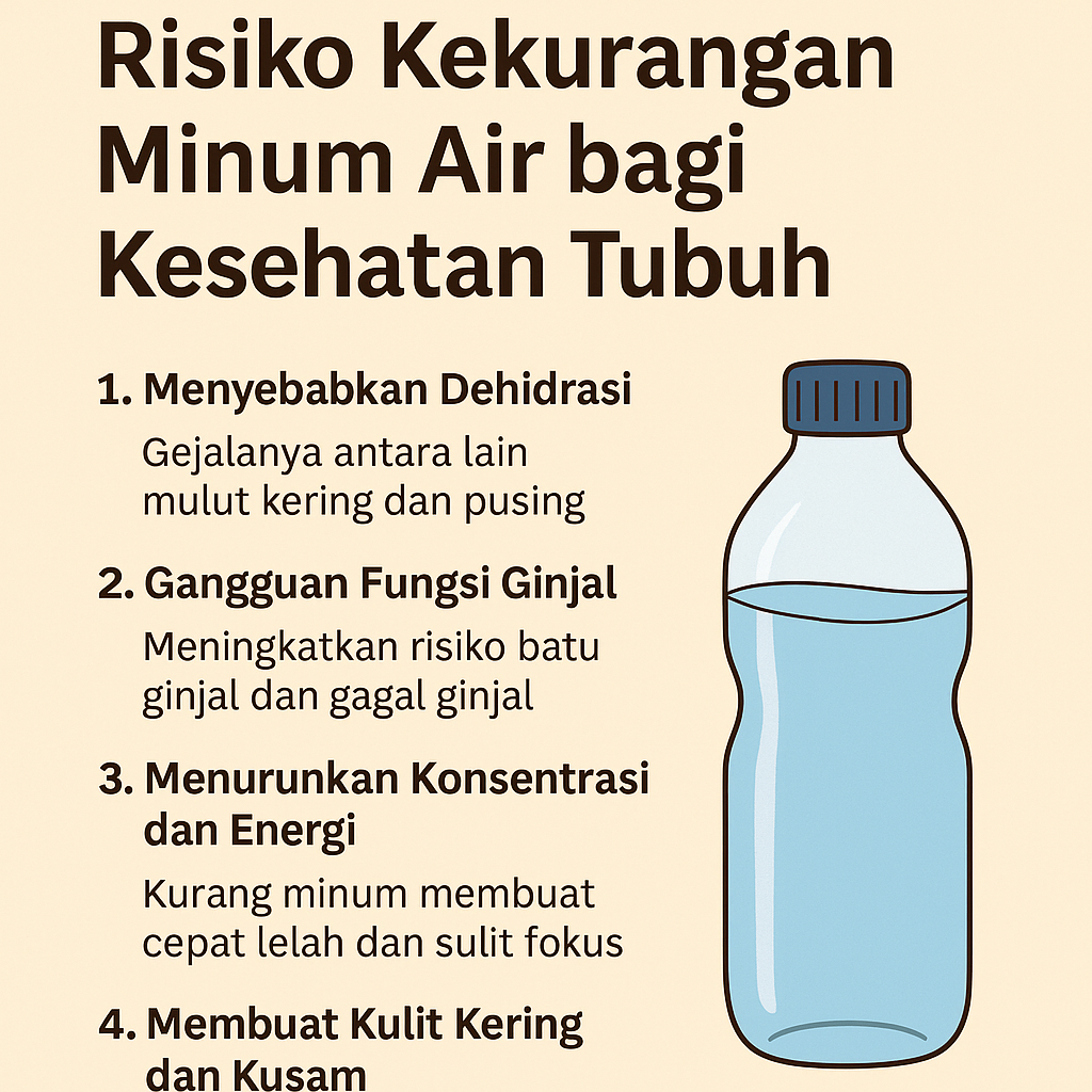 Risiko Kekurangan Minum Air