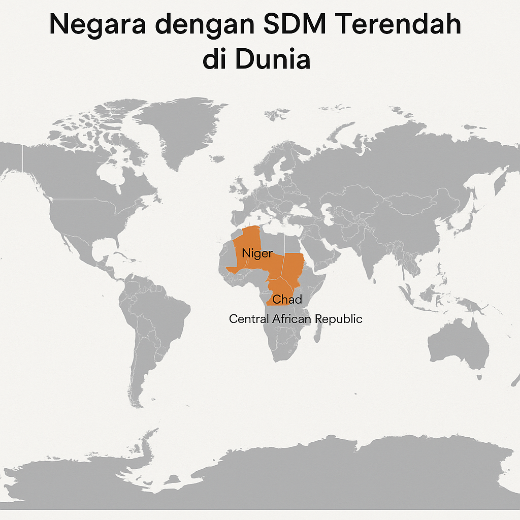 Negara dengan SDM Terendah