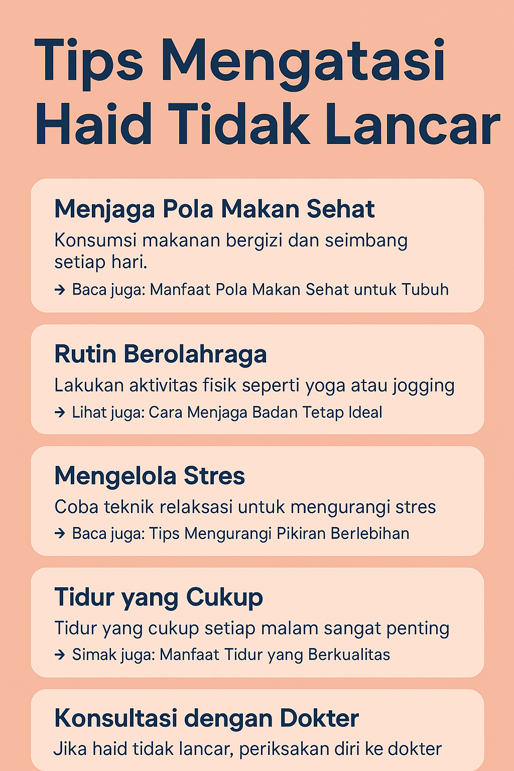 Tips Mengatasi Haid Tidak Lancar