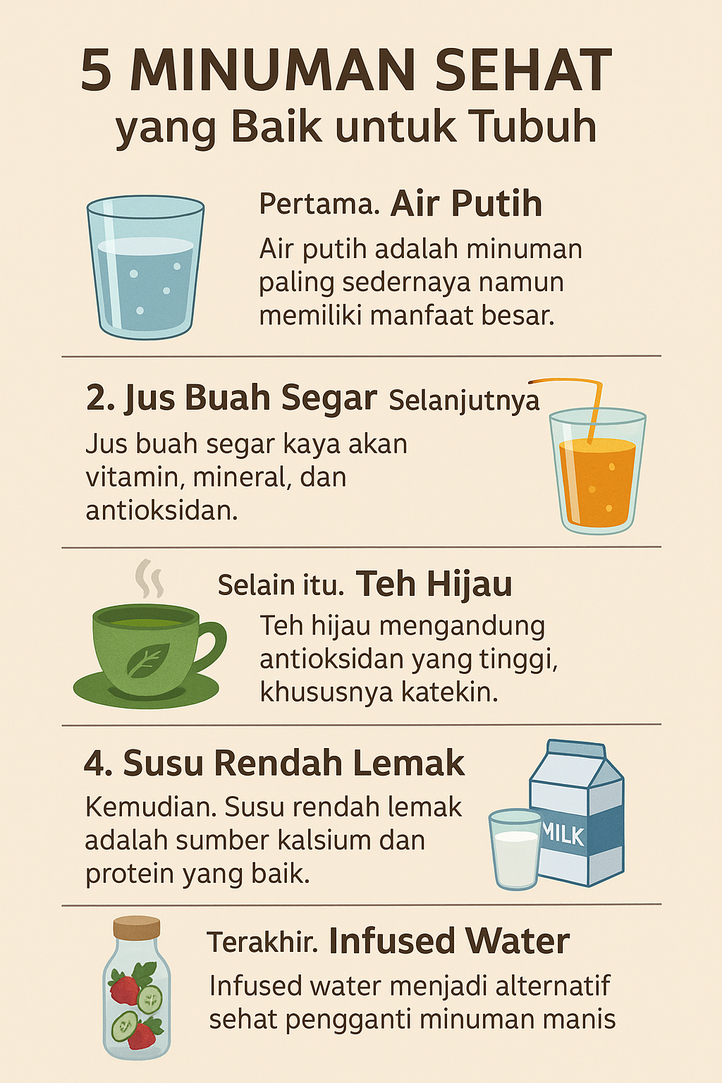 5 Minuman Sehat