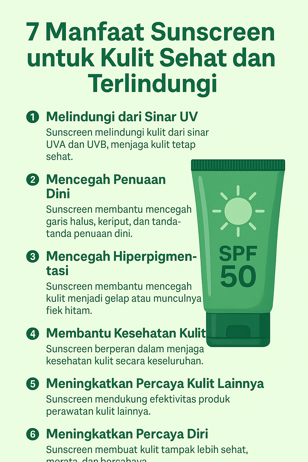 7 Manfaat Sunscreen