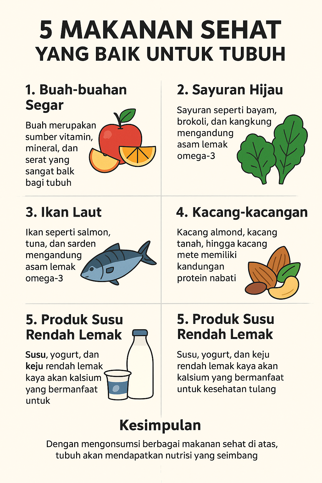 5 Makanan Sehat