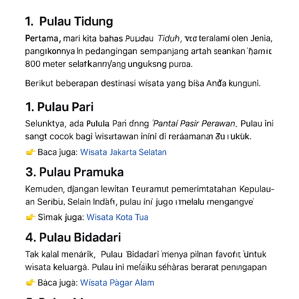 5 Wisata Menarik di Kepulauan Seribu