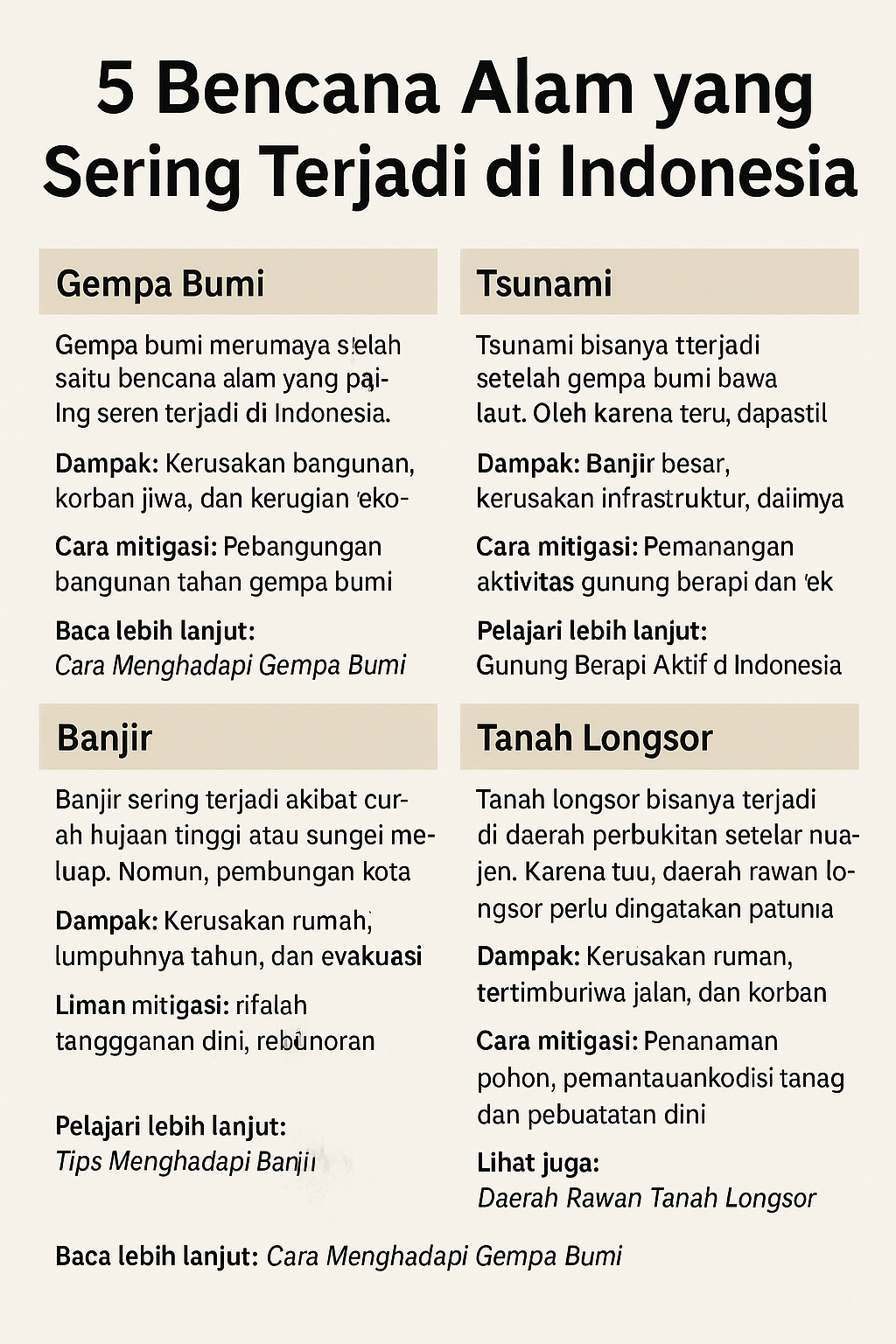 5 Bencana Alam