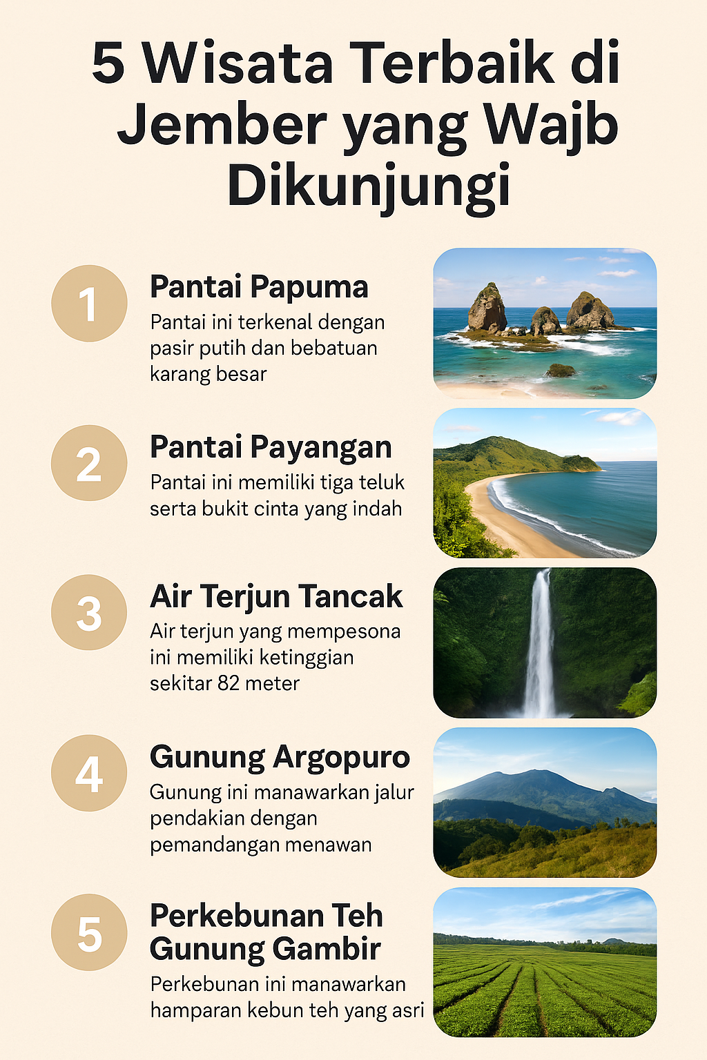 5 Wisata Terbaik di Jember