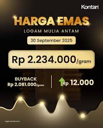 Harga Emas Antam 30 September 2025