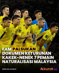 Malaysia Diduga Palsukan Dokumen Pemain Naturalisasi