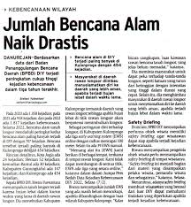 Jumlah Bencana Alam Naik Drastis